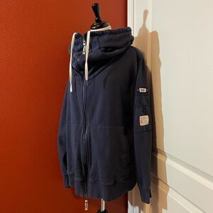 Thumb United Women’s The Casey Fleece Navy‎ Oversized Sweatshirt Hoodie